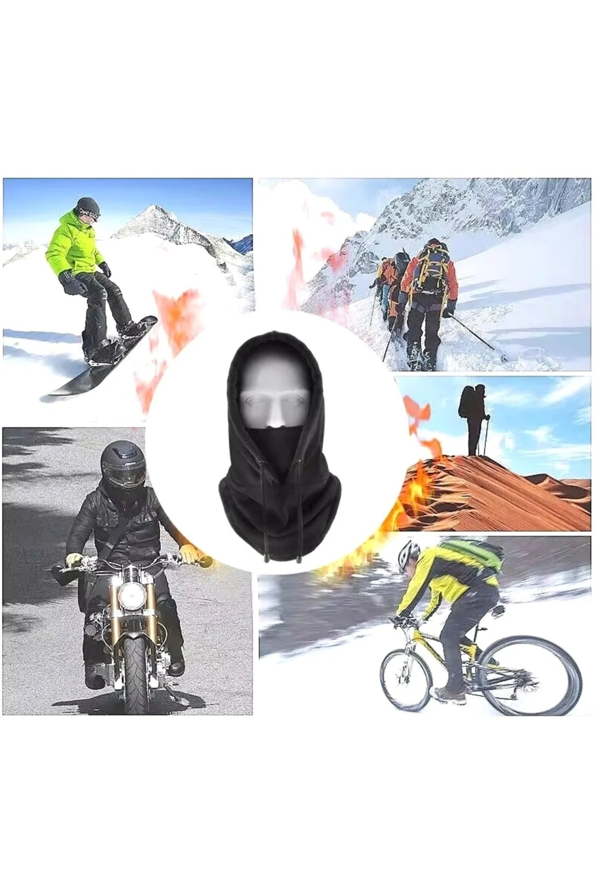 Kapşonlu Kar Maskesi